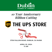 10 Year Anniversary Ribbon Cutting for UPS Store