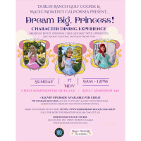 DREAM BIG PRINCESS, CHARACTER DINING EXPERIENCE