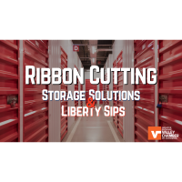 Ribbon Cutting at Storage Solutions/Liberty Sip Coffee