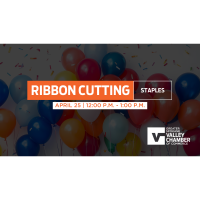 Ribbon Cutting at Staples