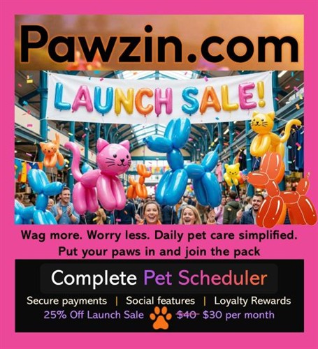 Pawzin Pet Business Scheduler-Launch Sale