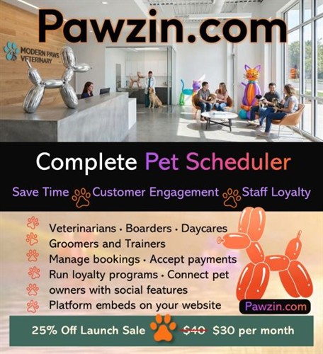 Pawzin Pet Business Scheduler-Veterinarian Office