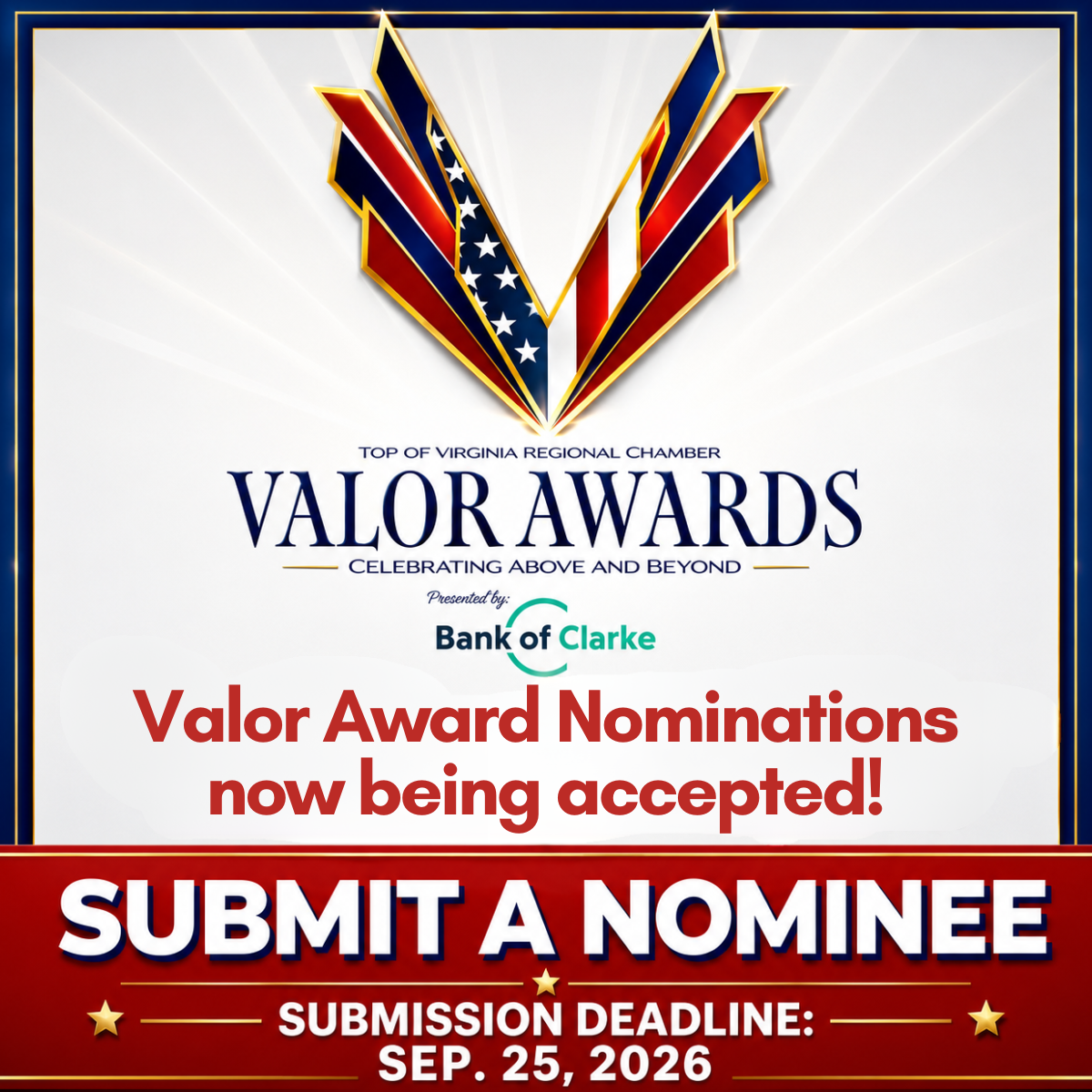Image for Submit a Nomination for the 2026 Valor Awards