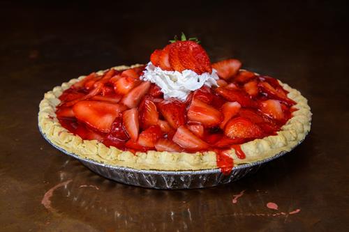 In house made strawberry pie