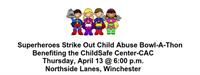 Superheroes Strike Out Child Abuse Bowl-A-Thon