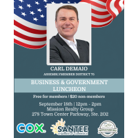 Business & Government Luncheon: Assemblymember Carl DeMaio