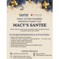 Early Access Chamber Friends & Family Day at Macy's Santee