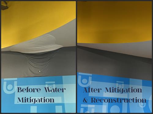 Before Water Mitigation & After Mitigation and Reconstruction