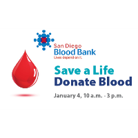 Register to Donate Blood on January 4 at Eight SDCCU Locations