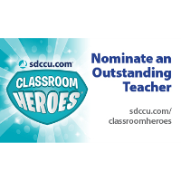Start the New Year Off by Nominating an Outstanding Teacher for SDCCU Classroom Heroes®!