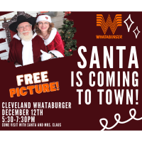 Pictures with Santa by Whataburger