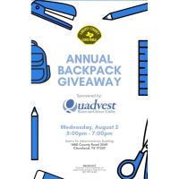 Annual Back Pack Giveaway