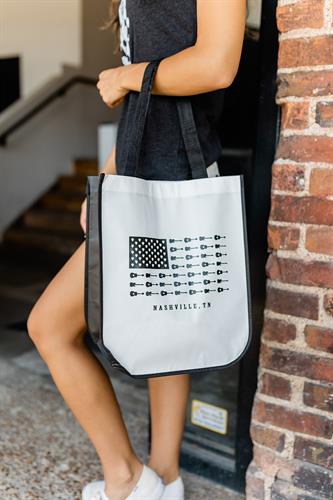 Logo bags (tote, backpack, sling, fanny pack, duffle)