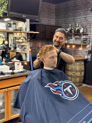 CONGRATULATIONS TO OUR APPRENTICE, RICHARD ON HIS RECENT GRADUATION FROM BARBER SCHOOL! 