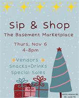 Sip & Shop at The Basement Marketplace