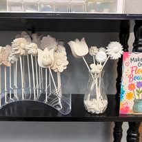 Bouquets that never die! Make it here or take it home.
