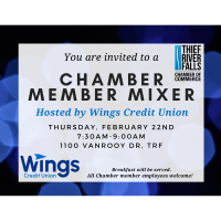 Chamber Member Mixer - Hosted by Wings Credit Union
