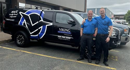 Evan Pretty & John Baker are two technician's at Viking Pest Management Inc.