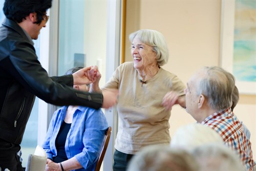 Music of Your Life Show - Actors engage with audience throughout the performance