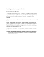 Marketing & Business Development Director