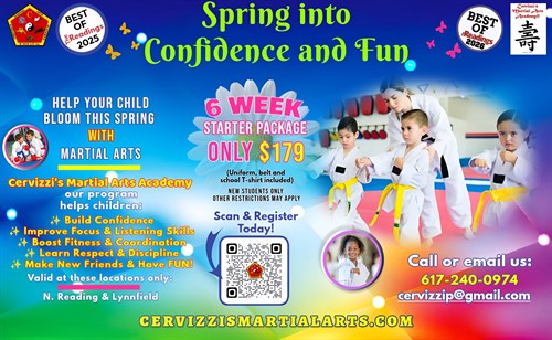 6 Weeks Starter Package $179 includes Uniform, belt and school T-shirt