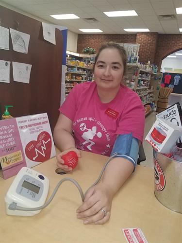 Blood Pressure checks at local drug stores! We love our community