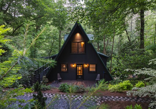 Our gorgeous historic A-frame, built in 1974 by a respected professor of agronomy from the University of Georgia. We preserved the home’s original integrity while adding thoughtful, modern enhancements to honor its legacy.