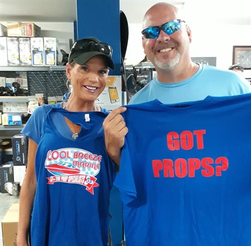 We love it when our customers walk around in our Got Props? T-shirts!