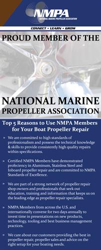 Reasons You Should Use NMPA Members For Your Boat Propeller Repair!