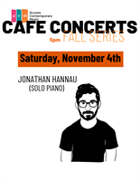 Cafe Concert: Jonathan Hannau