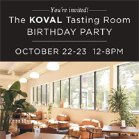The KOVAL Tasting Room Birthday Party