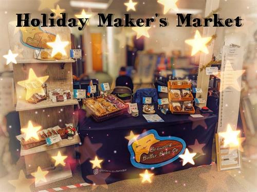 Indoor booth setup - Holiday Maker's Market
