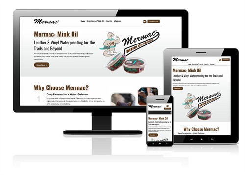 Mermac Mink Oil custom website
