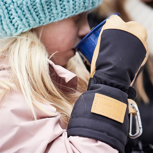 Personalized patches on every child's mittens. 