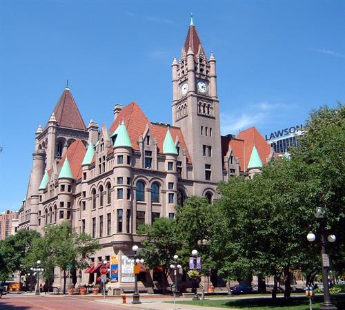 The historic Landmark Center in downtown St. Paul, our home office!