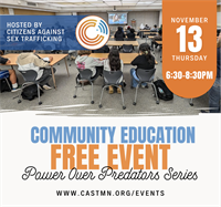 Anti-Trafficking Community Education: Power Over Predators (POP) Series
