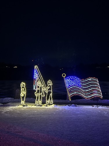 Big Rock Creek - Firefighter Flag display at World Snow Celebration