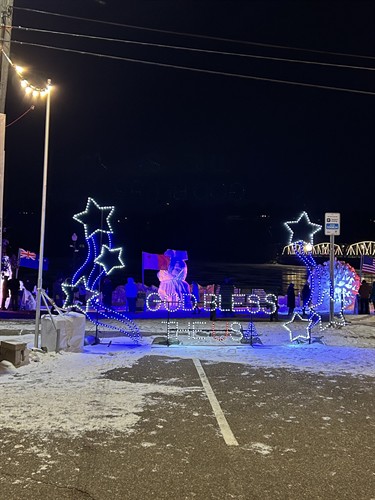 Big Rock Creek - God Bless The USA display at World Snow Celebration