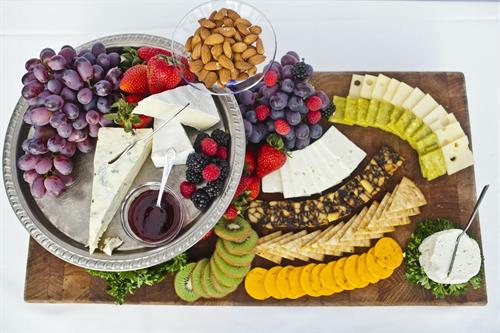 Fruit and cheese display