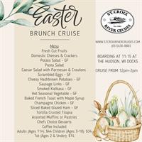 St. Croix River Cruises presents an Easter Brunch Cruise Sunday April 20th from 12pm-2pm!