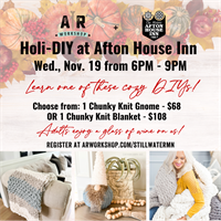 Join us Wednesday, November 19th from 6–9 PM for a cozy night of DIY fun!