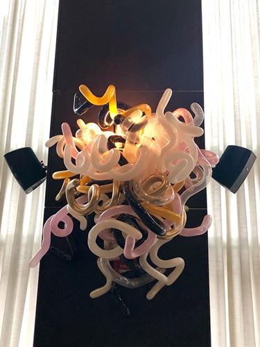 Chihuly Glass inspired Chandelier