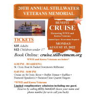 Stillwater Veterans Memorial    20th Annual Benefit Dinner Cruise 