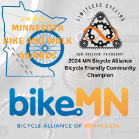 Limitless Cycling Honored as 2024 MN Bicycle Alliance Bicycle Friendly Community Champion