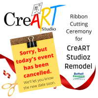 ***Canceled***Ribbon Cutting Ceremony at CreART Studioz