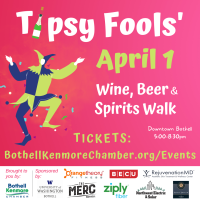 Tipsy Fools' Wine, Beer & Spirits Walk: In-Person Event