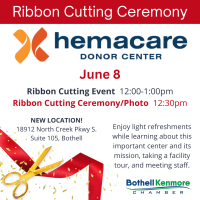 Ribbon Cutting at HemaCare Donor Center