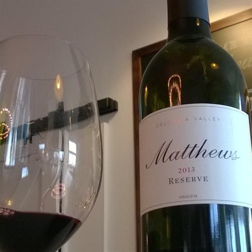 Enjoying our local offerings - Matthews Wine