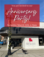 Anniversary Event at First and Main Design Market