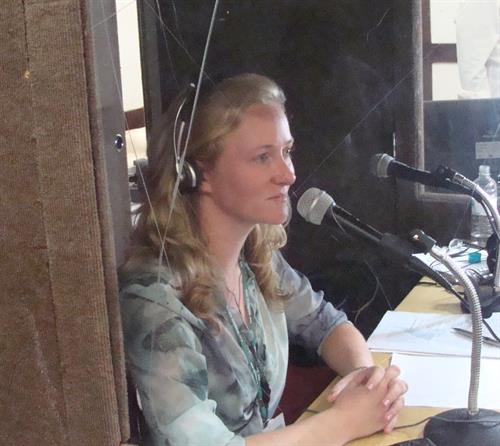 In the interpreting booth In the interpreting booth